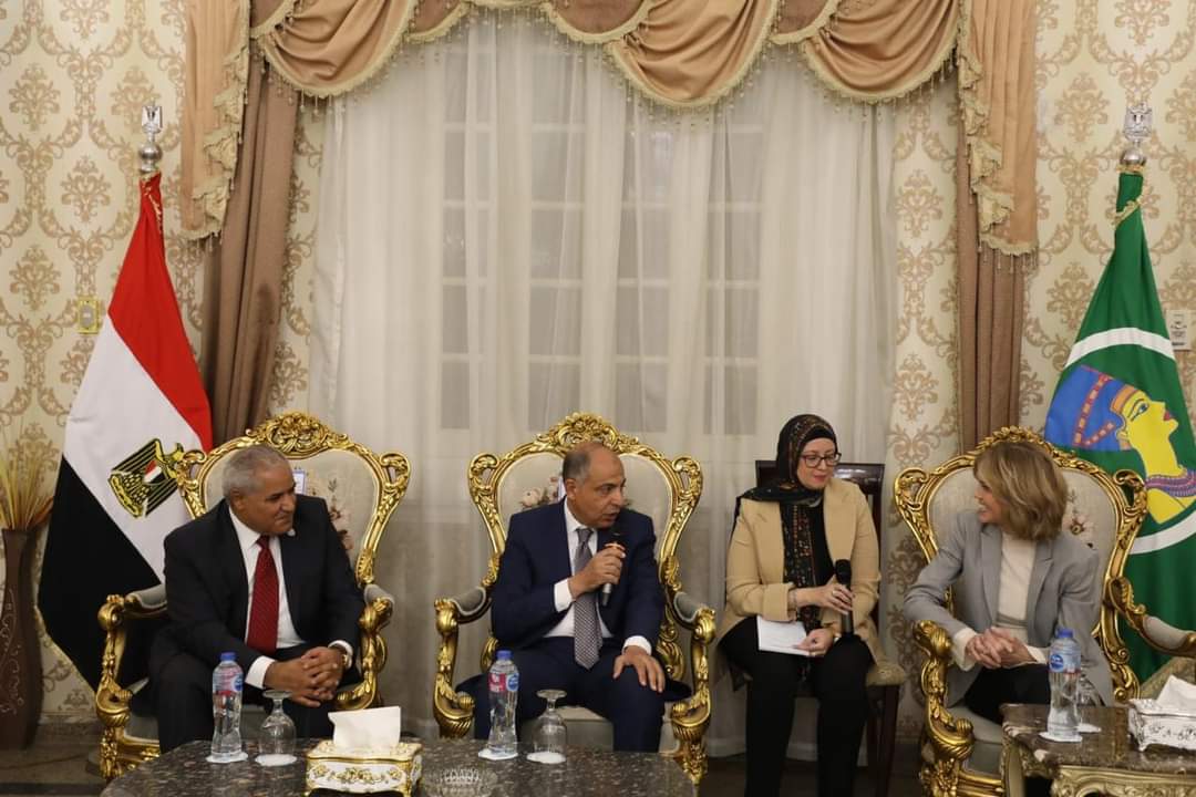محافظ المنيا يستقبل وفد منظمة الفاو 