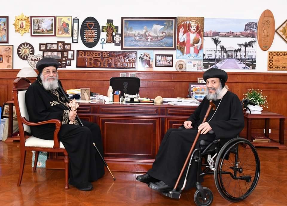 البابا تواضروس يستقبل أسقف أيرلندا واسكتلندا وشمالي شرق إنجلترا
