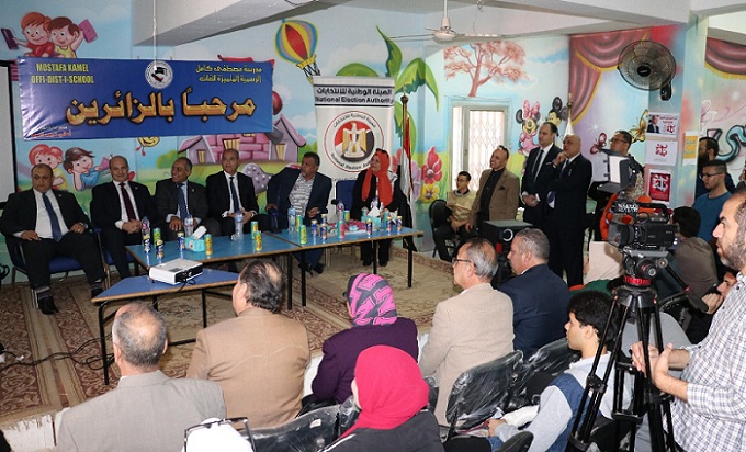 الجهاز التنفيذي لهيئة الانتخابات زيارة لعدد من مدارس محافظة القليوبية