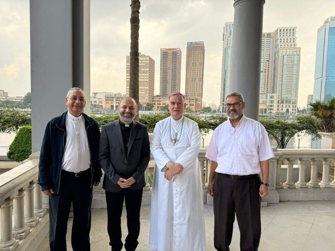 الرئيس الإقليمي للرهبان الساليزيان يزور السفير البابوي ومطران الكنيسة اللاتينية بمصر