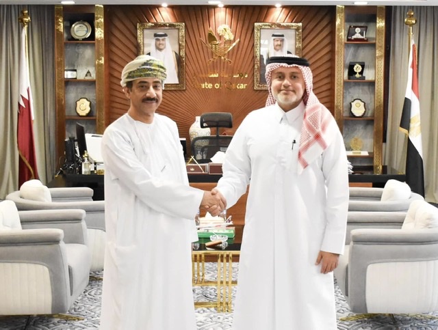 سفير قطر يستقبل نظيره العماني في القاهرة لتعزيز التعاون العربي المشترك
