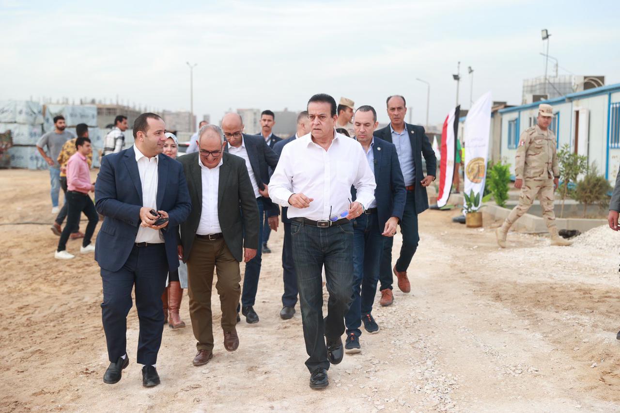 وزير الصحة يتفقد مشروع إنشاء مستشفى هليوبوليس الجديدة بتكلفة إجمالية 3.5 مليار جنيه 