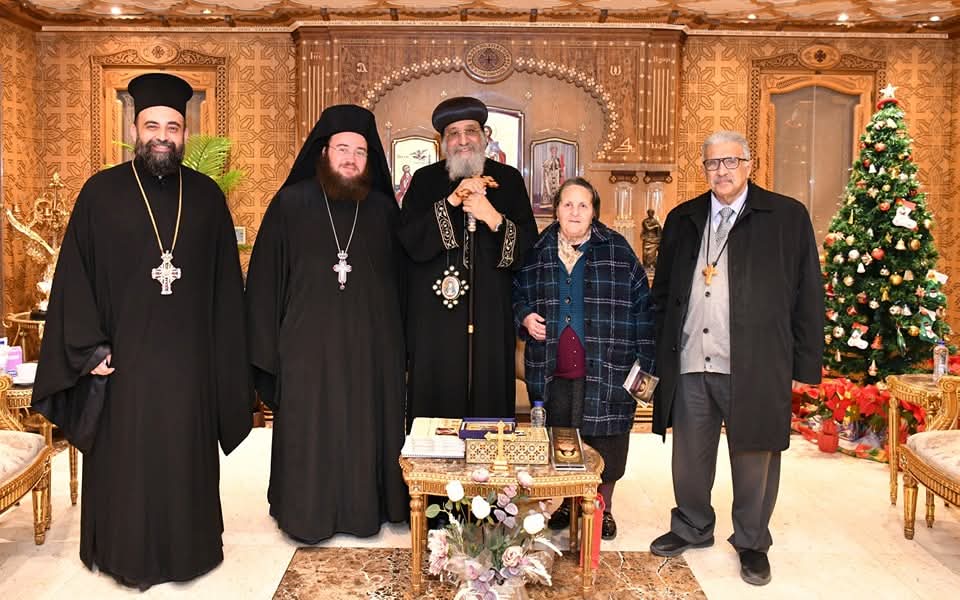 البابا تواضروس يستقبل قائمقام بطريرك القدس للروم الأرثوذكس