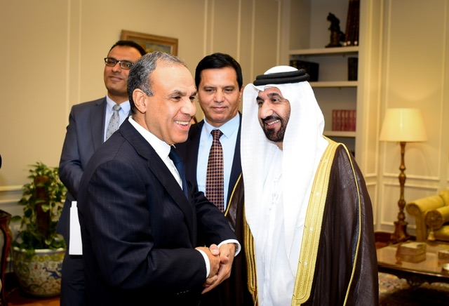 وزير الخارجية يبحث مع اليماحي تعزيز العمل البرلماني العربي المشترك