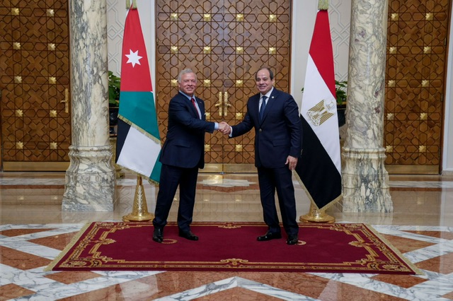 السيسي والملك عبد الله يؤكدان ضرورة وقف إطلاق النار في غزة ودعم حل الدولتين