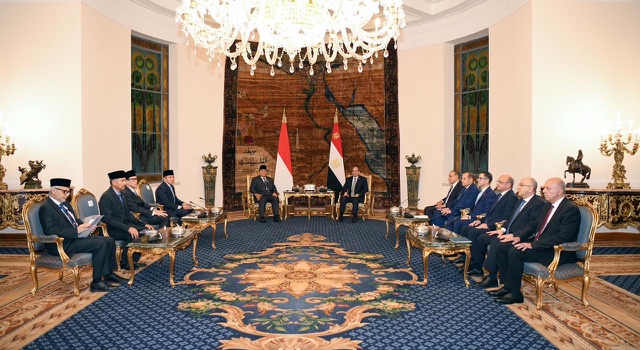 القاهرة تحتضن مباحثات موسعة بين الرئيسين السيسي و