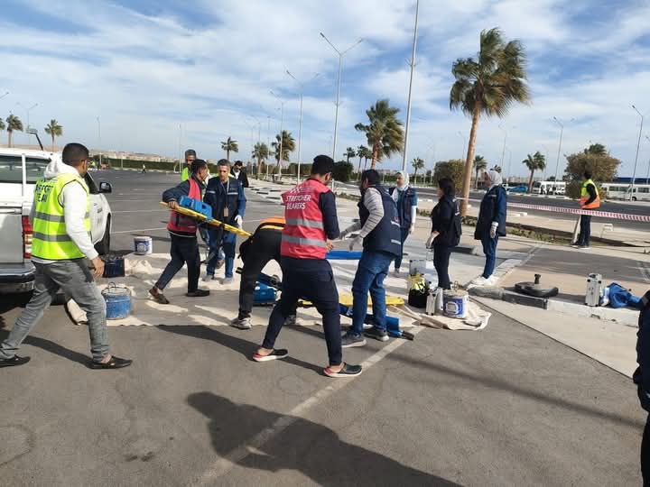 مطار الغردقة الدولي ينجح في تنفيذ تجربة طوارئ جزئية النطاق لعام ٢٠٢٤