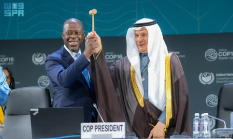 السعودية تتولى رسمًيا رئاسة اتفاقية الأمم المتحدة لمكافحة التصحر 