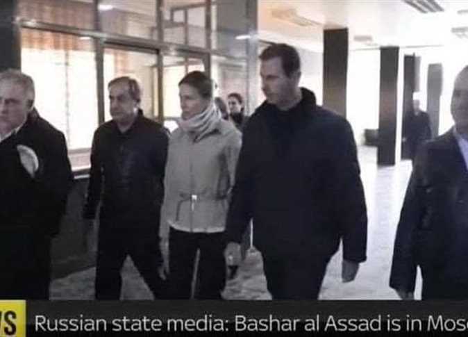 بشار الأسد يصل موسكو برفقة عائلته