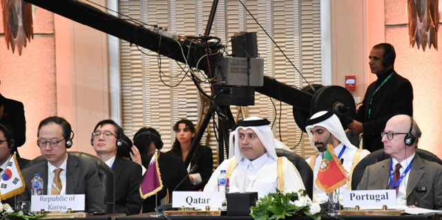 سفير قطر يشارك في مؤتمر القاهرة الوزاري لدعم غزة ضمن وفد  رفيع المستوى