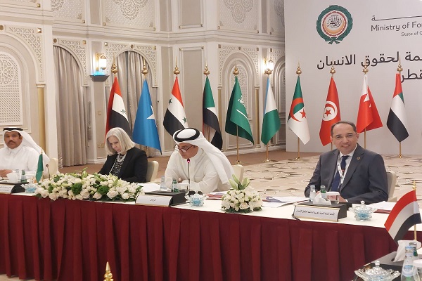 اللجنة العربية الدائمة لحقوق الإنسان تناقش جملة ملفات يتصدرها الوضع الكارثي والمأساوي في قطاع غزة