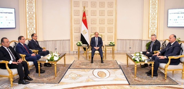 السيسي يستقبل الرئيس التنفيذي لشركة 
