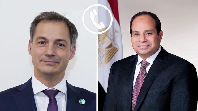 السيسي يثمن موقف بلجيكا الداعم للتهدئة والرافض لاستمرار التصعيد الجاري في غزة