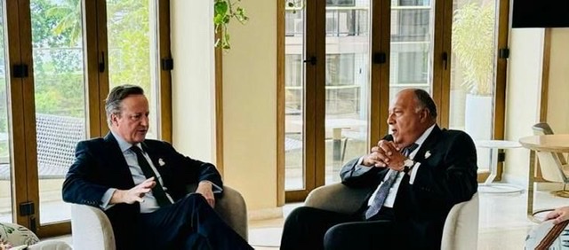 شكري يشدد على دور المملكة المتحدة في منع هجوم عسكري على رفح


