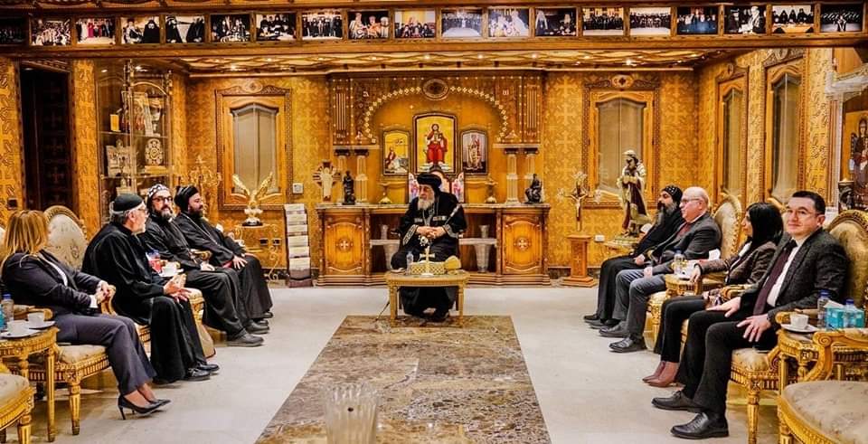  البابا تواضروس يستقبل النائب البطريركي للسريان الأرثوذكس بمصر