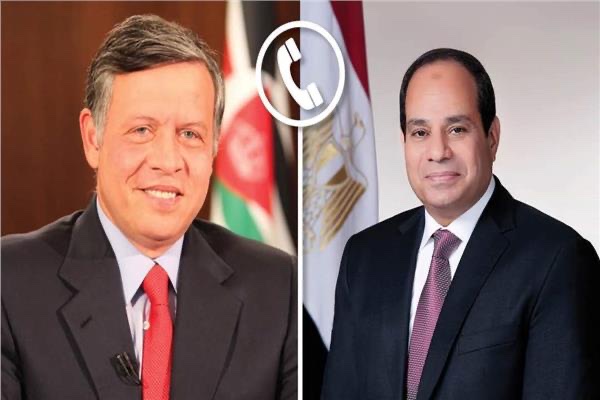 السيسي وعاهل الأردن يتبادلان التهاني بمناسبة حلول شهر رمضان 