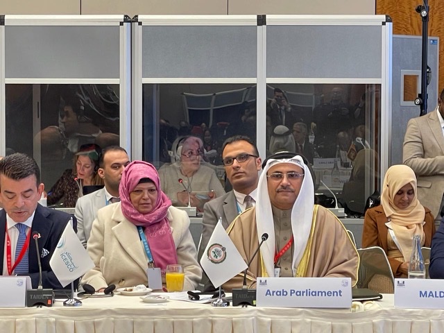 العسومي يدعو لإنشاء لجنة خاصة لتنسيق الجهود البرلمانية لدعم فلسطين