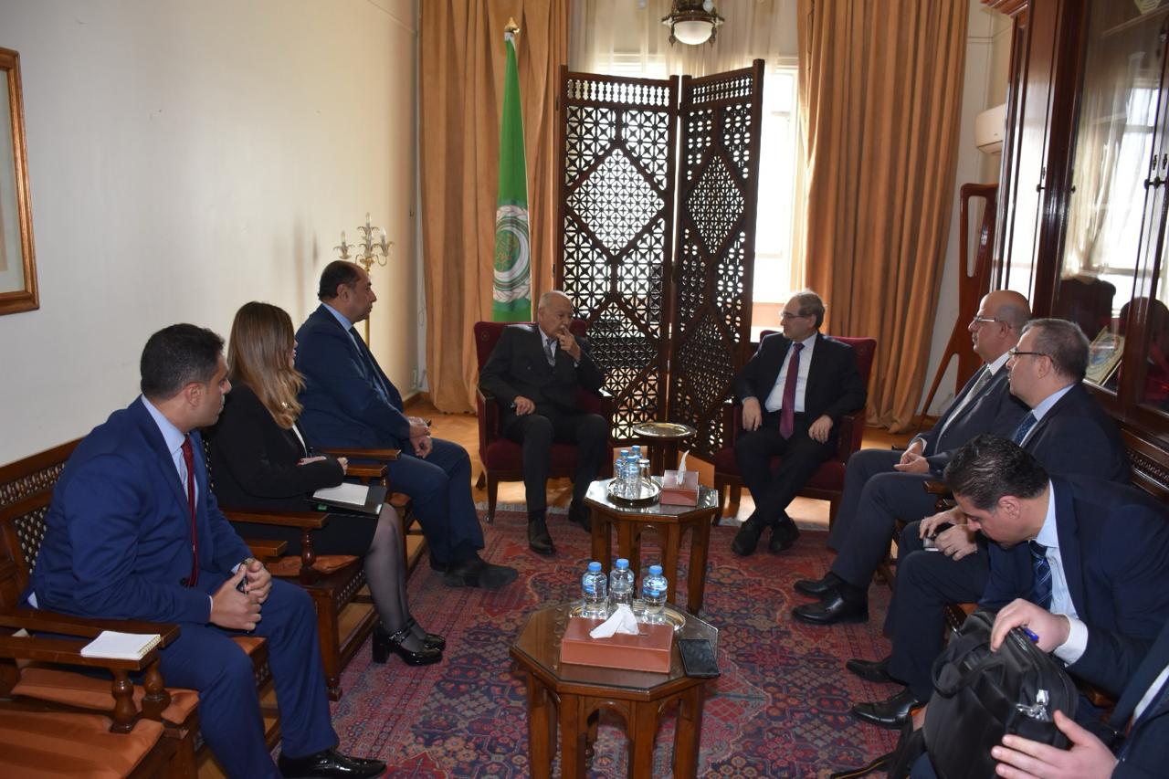 أبو الغيط يستقبل وزير خارجية سوريا ويبحثان المستجدات على الصعيد الإقليمي