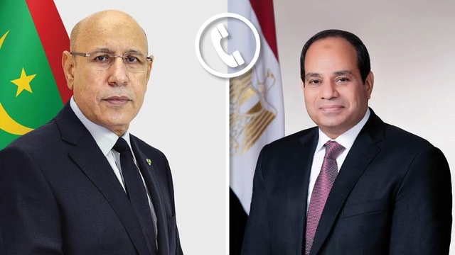 السيسي يهنئ نظيره الموريتاني لتوليه رئاسة الدورة الجديدة للاتحاد الأفريقي