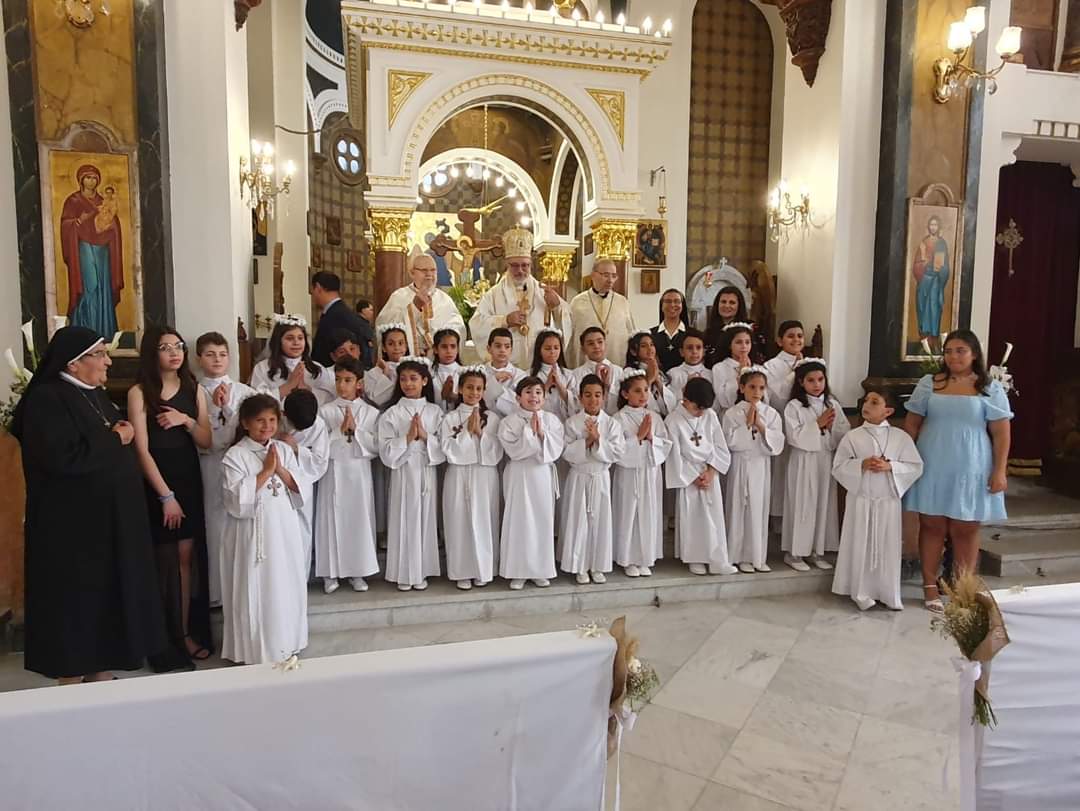 النائب البطريركي العام للروم الملكيين الكاثوليك  يترأس قداس المناولة الاحتفالية