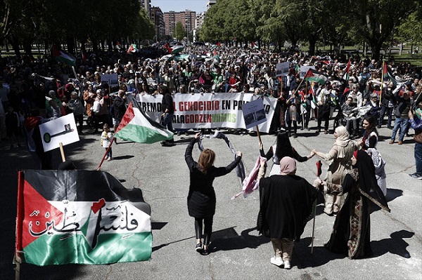 بعد تظاهر الآلاف في إسبانيا.. الأزهر: الحق الفلسطيني أصبح واضحا للجميع عقب سنوات التضليل

