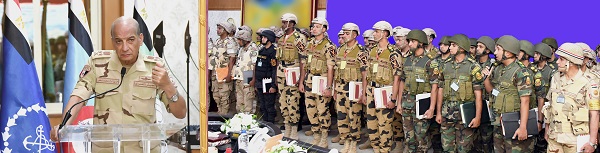 وزير الدفاع يشهد المرحلة الرئيسية لمشروع مراكز القيادة الذى تنفذه إحدى الجبهات الرئيسية بالقوات المسلحة 