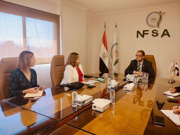 رئيس هيئة سلامة الغذاء يستقبل الملحق الزراعي الأسترالي بالقاهرة 