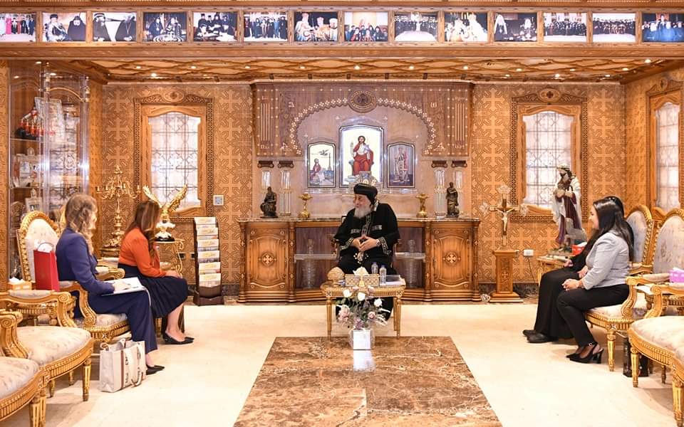 البابا تواضروس لسفيرة أمريكا: قانون بناء الكنائس في مصر عالج المشكلات التي كانت تواجه المسيحيين