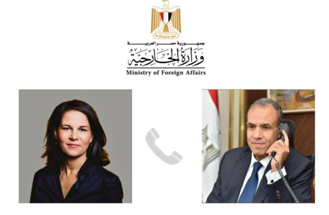 وزير الخارجية والهجرة  يتلقى اتصالاً هاتفياً من نظيرته الألمانية 