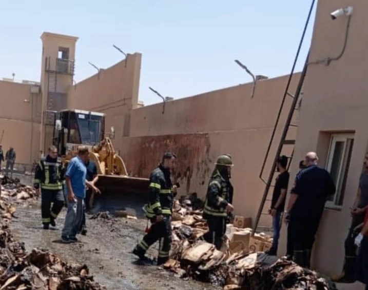 بيان النيابة العامة عن نشوب حريق محدود خارج مبنى الأرشيف الإلكتروني لها

