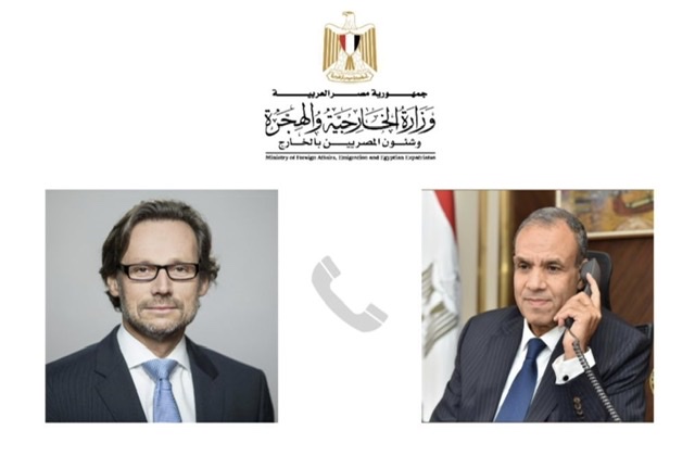 وزير الخارجية  يتلقى اتصالاً من المستشار الخاص لشؤون السياسة الخارجية والأمنية الألماني