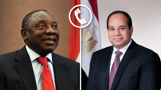 الرئيس السيسي يهنئ نظيره الجنوب أفريقي لتوليه فترة رئاسية جديدة