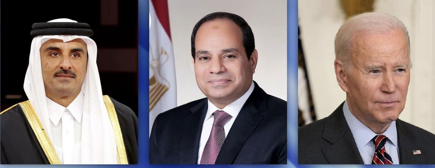 قادة مصر والولايات المتحدة وقطر يعلنون عن خطوات حاسمة لإنهاء معاناة غزة 






