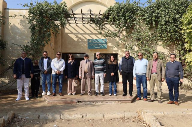 رئيس جامعة المنيا يتفقد مركز البحوث والتجارب بشوشة 