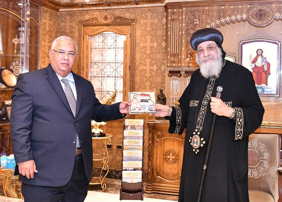 البابا تواضروس يستقبل قنصل مصر العام في كندا ويؤكد على دعم الكنيسة للجالية المصرية