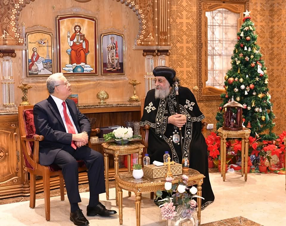 البابا تواضروس يستقبل رئيس مجلس النواب