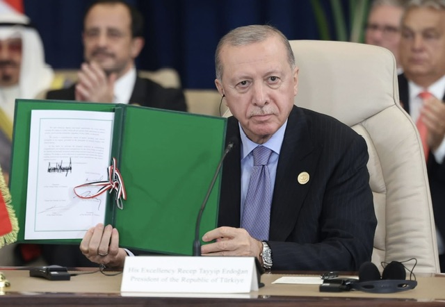 أردوغان: الاتفاق الرباعي خطوة نحو سلام دائم.. وتركيا شريك فاعل في إعمار غزة