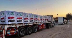 الهلال الأحمر المصري: أكثر من 6 آلاف طن مساعدات إنسانية ضرورية إلى غزة عبر قافلة «زاد العزة» الـ 57

