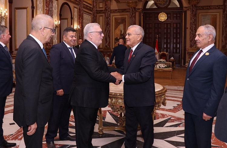 رئيس مجلس الشيوخ يستقبل المستشار إبراهيم مفتاح رئيس محكمة استئناف المنصورة ورئيس مجلس التأديب