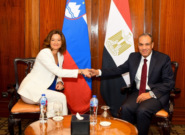 وزير الخارجية يستعرض مع نظيرته السلوفينية الجهود المصرية المتواصلة لوقف الحرب فى غزة