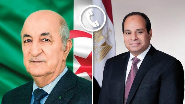 السيسي وتبون يؤكدان على أهمية الحل السياسي للصراع الفلسطيني-الإسرائيلي