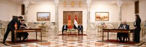 الرئيس السيسي يبحث مع رئيس قيرغيزيا تعزيز التعاون المشترك وافتتاح سفارة لقيرغيزيا في القاهرة