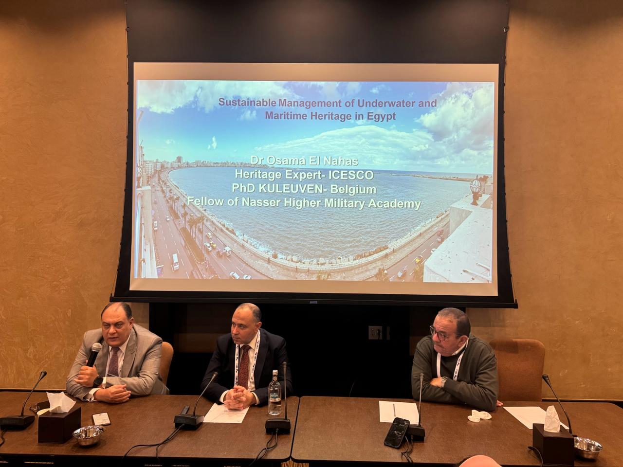 جلسات نقاشية حول الإدارة المستدامة للتراث الثقافى البحري والمغمور تحت الماء