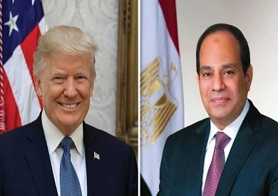 السيسي وترامب يؤكدان أهمية تثبيت وقف إطلاق النار في غزة وتكثيف المساعدات الإنسانية