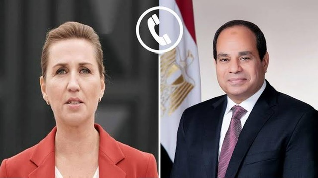 السيسي و رئيسة وزراء الدنمارك يؤكدان على ضرورة البدء بإعادة إعمار غزة دون تهجير سكانها