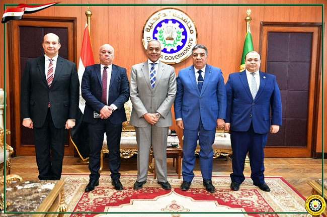 محافظ الدقهلية بستقبل وفد الهيئة الوطنية للانتخابات
