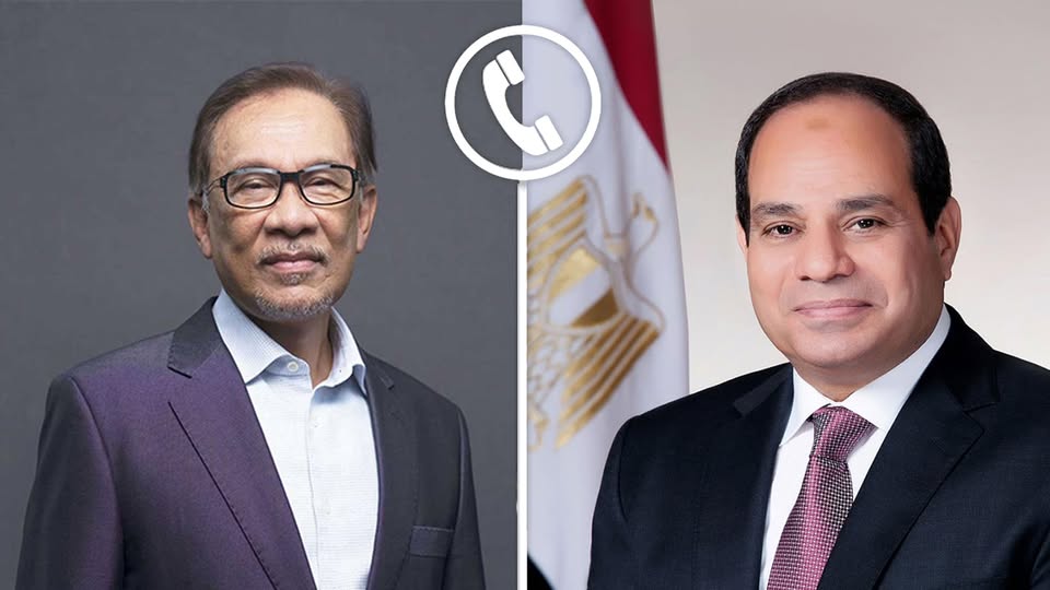 السيسي ورئيس الوزراء الماليزي يؤكدان رفض تهجير الفلسطينيين من أراضيهم
