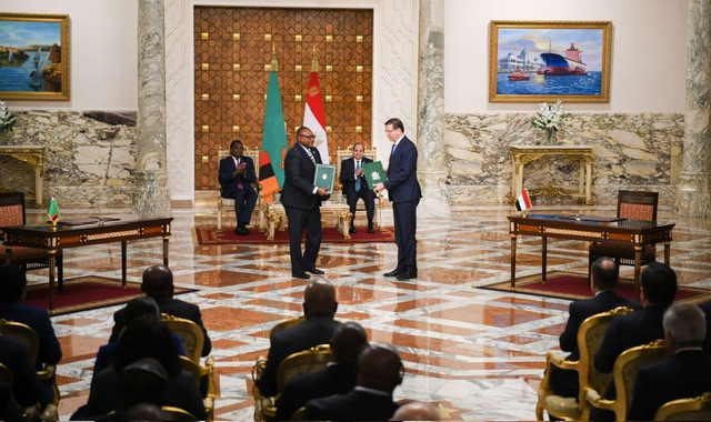 مباحثات موسعة بين السيسي وهيشيليما واتفاقيات جديدة لتعزيز التعاون بين مصر وزامبيا