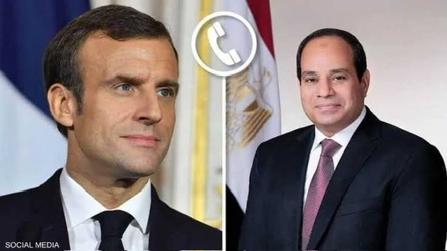السيسي يؤكد لماكرون ضرورة تحمل المجتمع الدولي مسؤولياته لدعم حل الدولتين