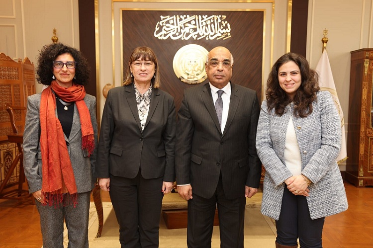 وزير العدل يستقبل المنسق المقيم للأمم المتحدة في مصر  